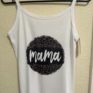 Handmade sublimation white tank top